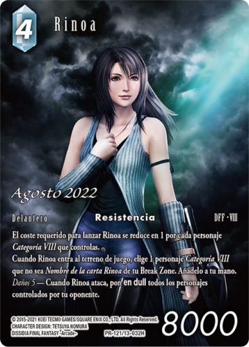 Final Fantasy Tcg Opkit Rinoa (16+4) Ago22